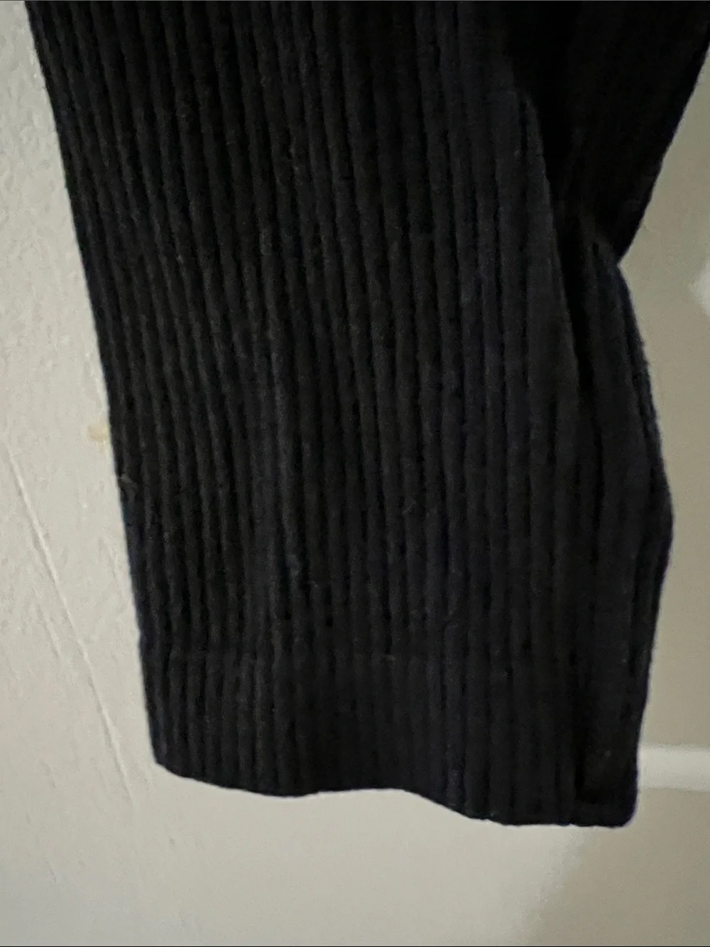 Zara Black Ribbed Long-Sleeve Cropped Top Size XS-S